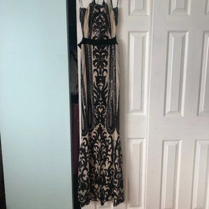 L'Atiste by Amy sequin halter party dress size L